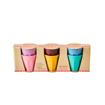 Rice - 6 Melamine Espresso Cups Dance Out Colors