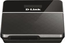 D-Link, Portabel Trådlös 4G/LTE Router, microSIM-kortplats - Svart