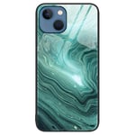iPhone 14 Plus Deksel m. Glassbakside - Marmor Stein