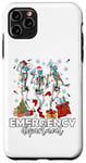 Coque pour iPhone 11 Pro Max Infirmière à bascule pour le service d'urgence de Noël