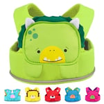 Trunki ToddlePak - Fuss Free Baby Walking Reins And Toddler Safety Harness – Dudley Dinosaur (Green)