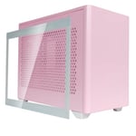 Cooler Master NR200P Flamingo Pink SFF Small Form Factor Mini-ITX Case, Tempered Glass or Vented Panel, Vertical Mounting GPU, PCI Riser Cable, Triple-Slot GPU, Tool-Free (MCB-NR200P-QCNN-S00)