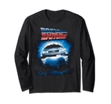 Back To the Future Hovering DeLorean Long Sleeve T-Shirt