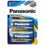 Panasonic Evolta - Alkaline D / LR20 / Mono batterier (2 stk.)