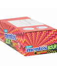10 st Mentos Sugarfree Sour Strawberry Gum - Sur Sockerfri Tuggummi med Jordgubbssmak - Hel Låda 300g