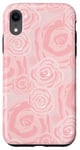 Coque pour iPhone XR Rose pastel rose pêche rose rose rose doux et élégant art