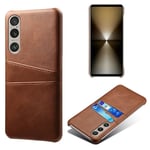 tectTech Sony Xperia 1 VI Snyggt skal med 2 kortfack, Brun