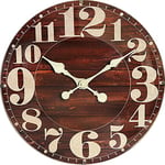 Les Clocks en Bois de Style Western Ont des numéros unmistacables. La caractéristique dominante de la Horloge est Le Verre Convexe, ce Qui Lui Donne Une Touche de Luxe.