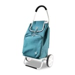 Amig - Chariot de courses Isotherme avec 2 roulettes Modèle 7 | 2 roues | 50L de capacité | Couleur Vert | Charge maximale de 15 kg | Aluminium léger | Sac isotherme | Respectueux de l'environnement