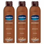 Vaseline Intensive Care Spray Moisturiser, Cocoa Radiant, 3 Pack, 190ml