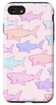 Coque pour iPhone SE (2020) / 7 / 8 Pastel Shark Soft Girl Preppy Esthétique Cute Kawaii Print
