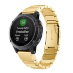 Garmin Fenix 5 Klockarmband i Stål - Guld