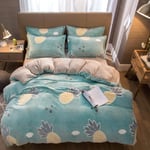 RTYUI Four-Piece Bedding Set, Thick Double-Sided Four-Piece Set, Suitable For Autumn And Winter Household