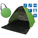 shunlidas Folding Portable Fishing Tent Camping Automatic Pop Up Tents Sun Shelter Anti-uv Sun Shade Awning 2-3 Person Outdoor Summer Tent-apple green black