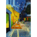 Steve Art Gallery 60x90cm,vincent Van Gogh, The Café Terrace On Place Du Forum