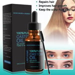 Pure Organic Castor Oil for Eyelashes Eyebrow Hair Growth Serum Care +Brush UK