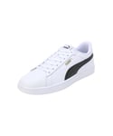PUMA Homme Smash 3.0 L Basket, White Black Gold, 37 EU