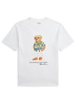 Ralph Lauren Boys Summer Bear Short Sleeve T-Shirt - White, White, Size 3 Years
