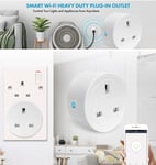 3 PIN Smart Wifi UK Plug  APP Alexa Google Home Voice Control Timer Function 16A