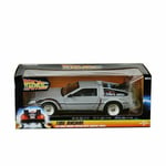 BACK TO THE FUTURE TIME MACHINE 1/16 SCALE DIECAST REPLICA DeLorean NEW IN BOX