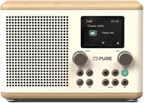 Pure Classic H4 Digital Kitchen Radio (DAB+/FM, Bluetooth, USB, Cotton White 