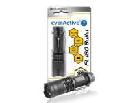 Everactive FL180, Ficklampa, Svart, Gjuten aluminium, Knappar, LED, 1 lamp(or)