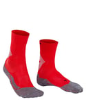 FALKE Unisex 4 GRIP Stabilizing U SO Breathable For Maximum Speed 1 Pair Socks, Red (Scarlet 8079), 2.5-3.5