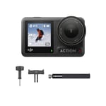 DJI Osmo Action 4 Skiing Combo - Ideal for Skiers With 1.5m Extension Rod Kit, Small Camera with 4K/120fps & 155º Ultra-Wide FOV, -20° C (-4° F) Cold Resistant & Long-Lasting, 10-bit D-Log M