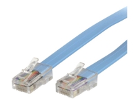 StarTech.com Cisco Console Rollover Cable - RJ45 Ethernet - Network cable - RJ-45 (M) to RJ-45 (M) - 6 ft - molded, flat - blue - ROLLOVERMM6 - Nettverkskabel - RJ-45 (hann) til RJ-45 (hann) - 1.8 m - formstøpt, flat - blå
