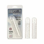 Reversible Clear Penis Sleeve Double Stimulator Cock Sheath Ribbed Sex Tickler