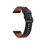 Klockarmband i Läder för HUAWEI GT3 Pro Svart 20 mm