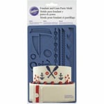 Wilton Mould Nautical Designs Fondant Gum Paste mold Waves Star Cake Decorating