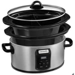 Crock-Pot CrockPot CSC054 Digital Slow Cooker Family Size XL 5.6L + 2.4L Capacity 5-6 People