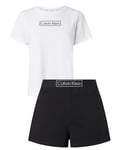 Calvin Klein Short Set W White Top/Black Bottom (Storlek L)