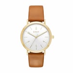 DKNY Women's Analogue Quartz Watch with Leather Strap NY2613