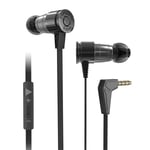 Hellodigi G25 Gaming Earphones With Mic—Noise Cancellation Game Headset 9.2mm High Fidelity Speaker,Realistic Bullet Shape In Ear Earphone Wired Headphone Headset (Black)