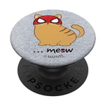 Marvel Spider-Man Miles Morales Game Spider-Cat Meow PopSockets PopGrip: Swappable Grip for Phones & Tablets