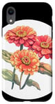 Coque pour iPhone XR Beaux zinnias pour les amateurs de bouquets et de fleurs