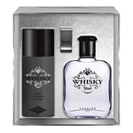 EVAFLORPARIS Whisky Black Coffret pour Homme Eau de Toilette 100 ml + Déodorant 150 ml + Money clip Vaporisateur Spray Parfum Homme 250 ml