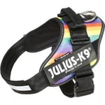 Julius-K9 IDC Sele Strl. 1 Konstläder Regnbågsfärgad 66-85 cm
