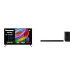 Panasonic TX-55MZ700B, 55 Inch 4K Ultra HD OLED Smart 2023 TV with SC-HTB600EBK Home Theatre Soundbar with Bluetooth and Dolby Atmos