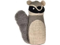 Hundleksak, tvättbjörn, tillverkad av slitstarkt tyg, med ljud, 17,5x13cm