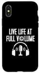 Coque pour iPhone X/XS Live Life at full Volume Engineer