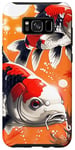 Galaxy S8+ three koi fishes lucky japanese carp asian goldfish cool art Case