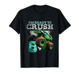 8 Year Old Kids Funny 8th Birthday Boy Monster Truck Car T-Shirt