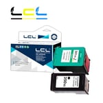 LCL 350XL 351XL CB336EE CB338EE (2-Pack Noir Couleur) Cartouche D'Encre Remanufacturées pour HP Photosmart C4480 C4580 C4380 C4483 C5280 C4500 C4485 C4400