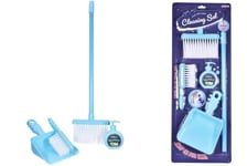 Mantraraj 4 Piece Play Pretend Tidy Up Cleaning Set Kids Plastic Dustpan Brush Cleaning Toys Gift
