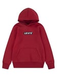 Levi's Boys Boxtab Pullover Hoodie - Red, Red, Size 4 Years