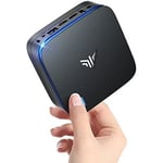 NiPoGi Mini PC 8 Go DDR4  256 Go SSD, Alder Lake N95 (jusqu'à 3.4GHz), Ordinateur de Bureau, SSD 2.5'', 4K 60HZ HD Dual Display, 2.4