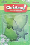 Set of 4 Xmas Cookie Christmas Cutter Snowman Bell Star Christmas Tree Sweets